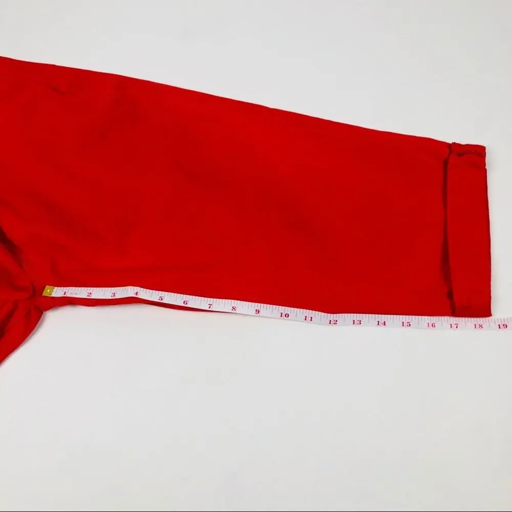 Levi’s  RED Cropped Capri Jeans Size 10 - Picture 8 of 10
